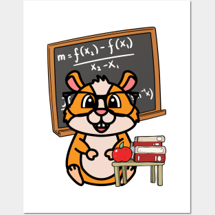 Funny Hamster is teaching Posters and Art